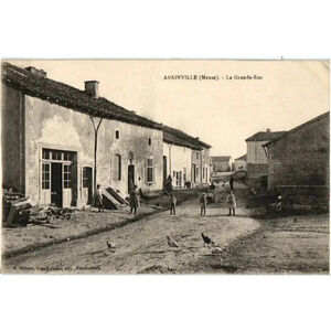 1900s- ABAINVILLE (Meuse). La Grande-Rue- Abainville, France Postcard